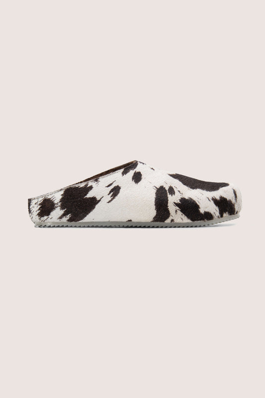 Cowhide Shearling Mules