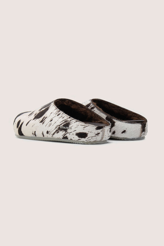 Cowhide Shearling Mules