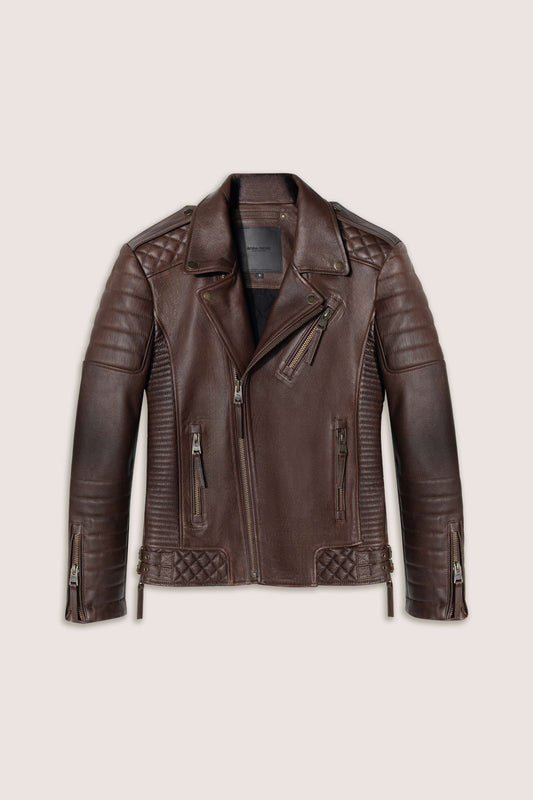 Kay Michaels 3.0: Vintage Brown Leather Jacket (Man)