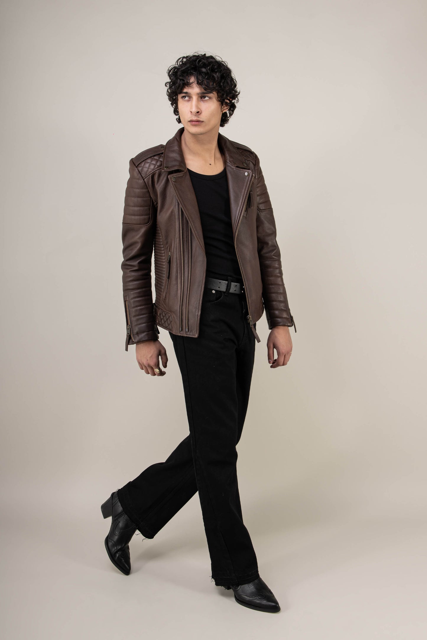 Kay Michaels 3.0: Vintage Brown Leather Jacket (Man)