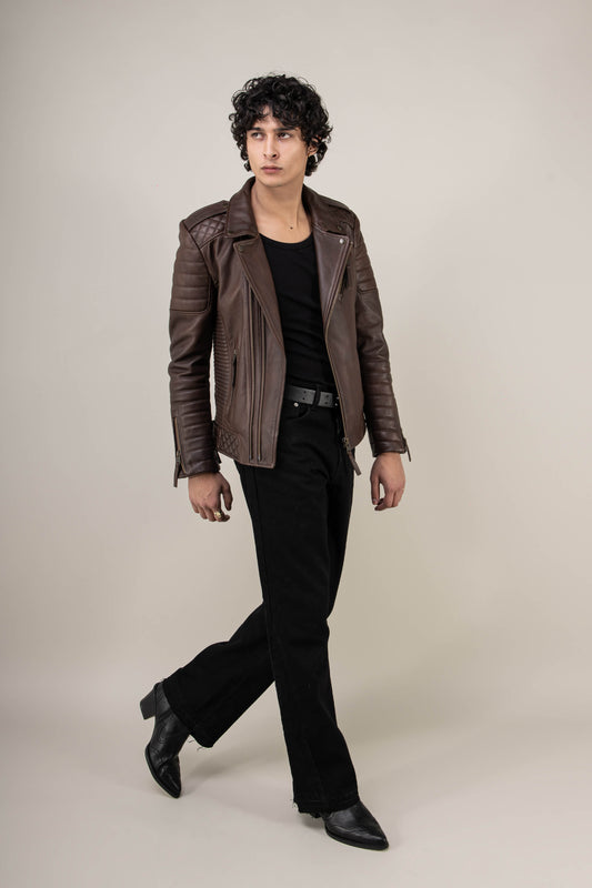 Kay Michaels 3.0: Vintage Brown Leather Jacket (Man)