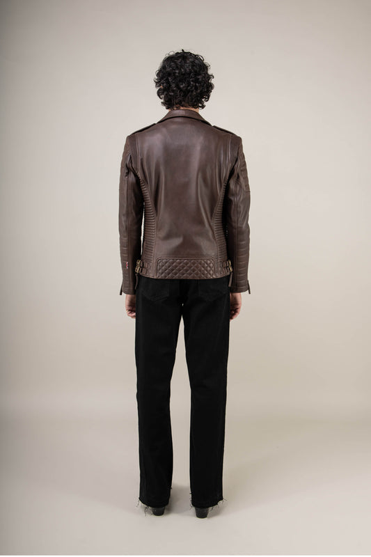 Kay Michaels 3.0: Vintage Brown Leather Jacket (Man)