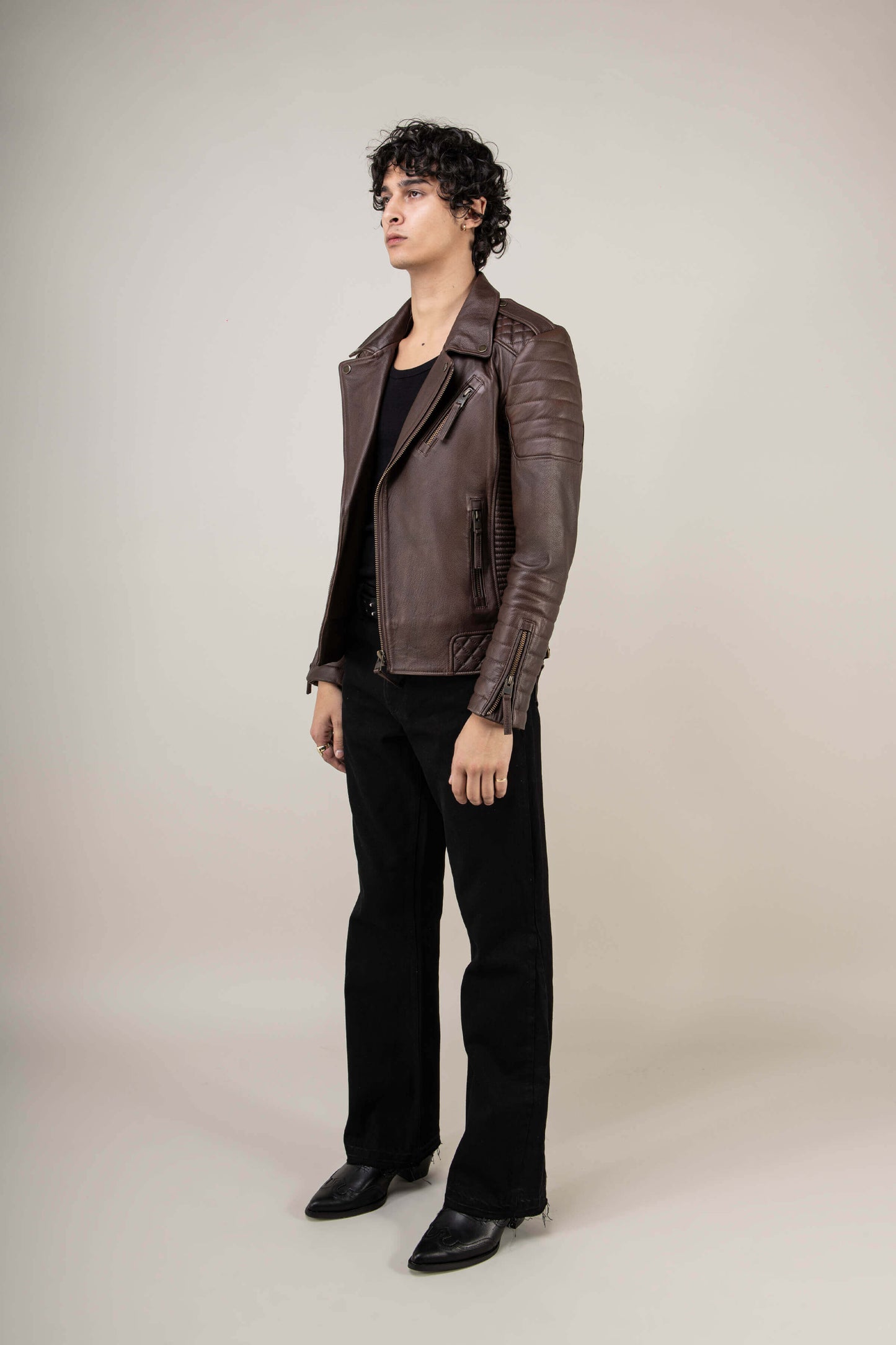Kay Michaels 3.0: Vintage Brown Leather Jacket (Man)