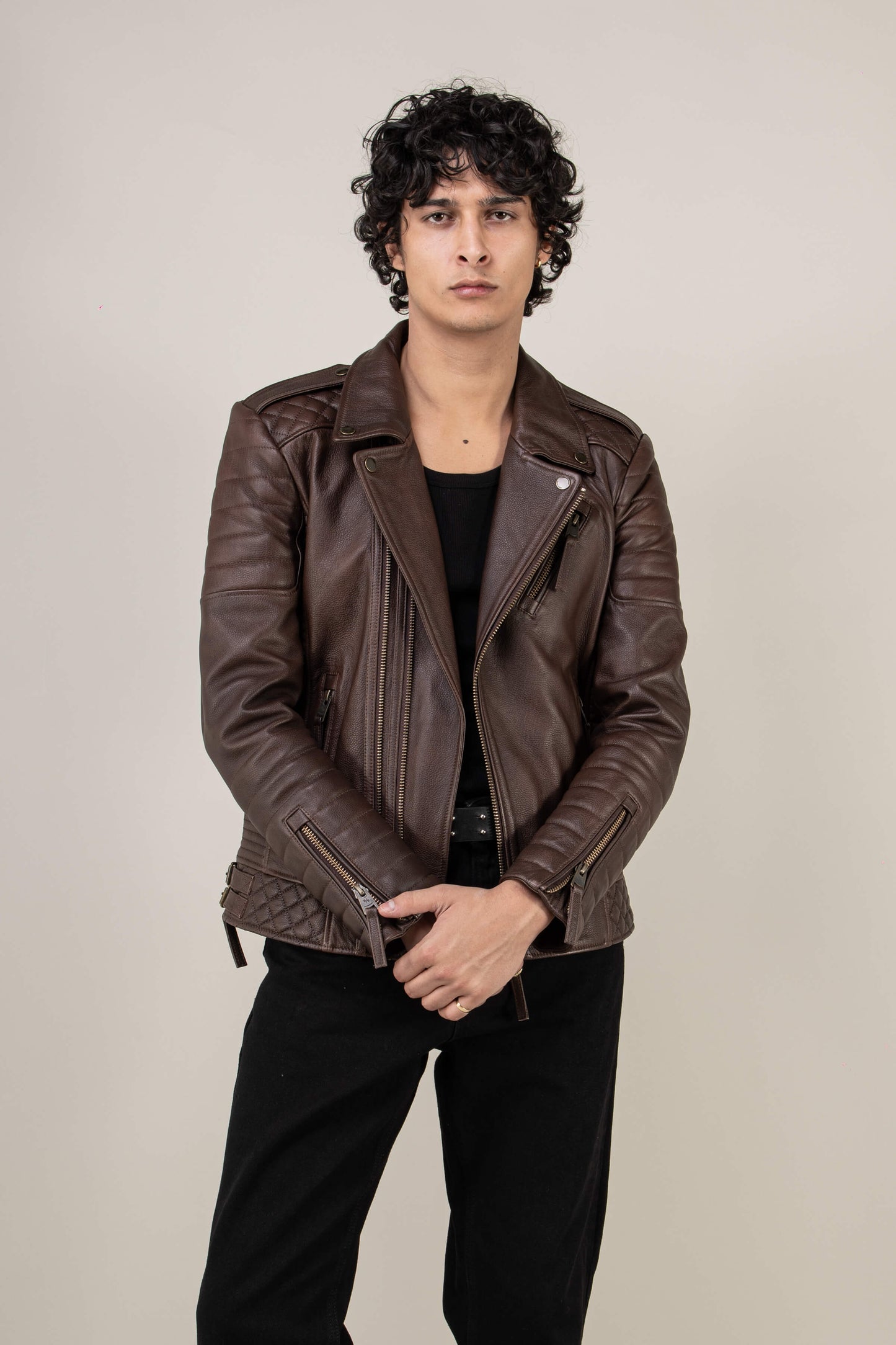 Kay Michaels 3.0: Vintage Brown Leather Jacket (Man)