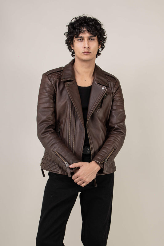Kay Michaels 3.0: Vintage Brown Leather Jacket (Man)