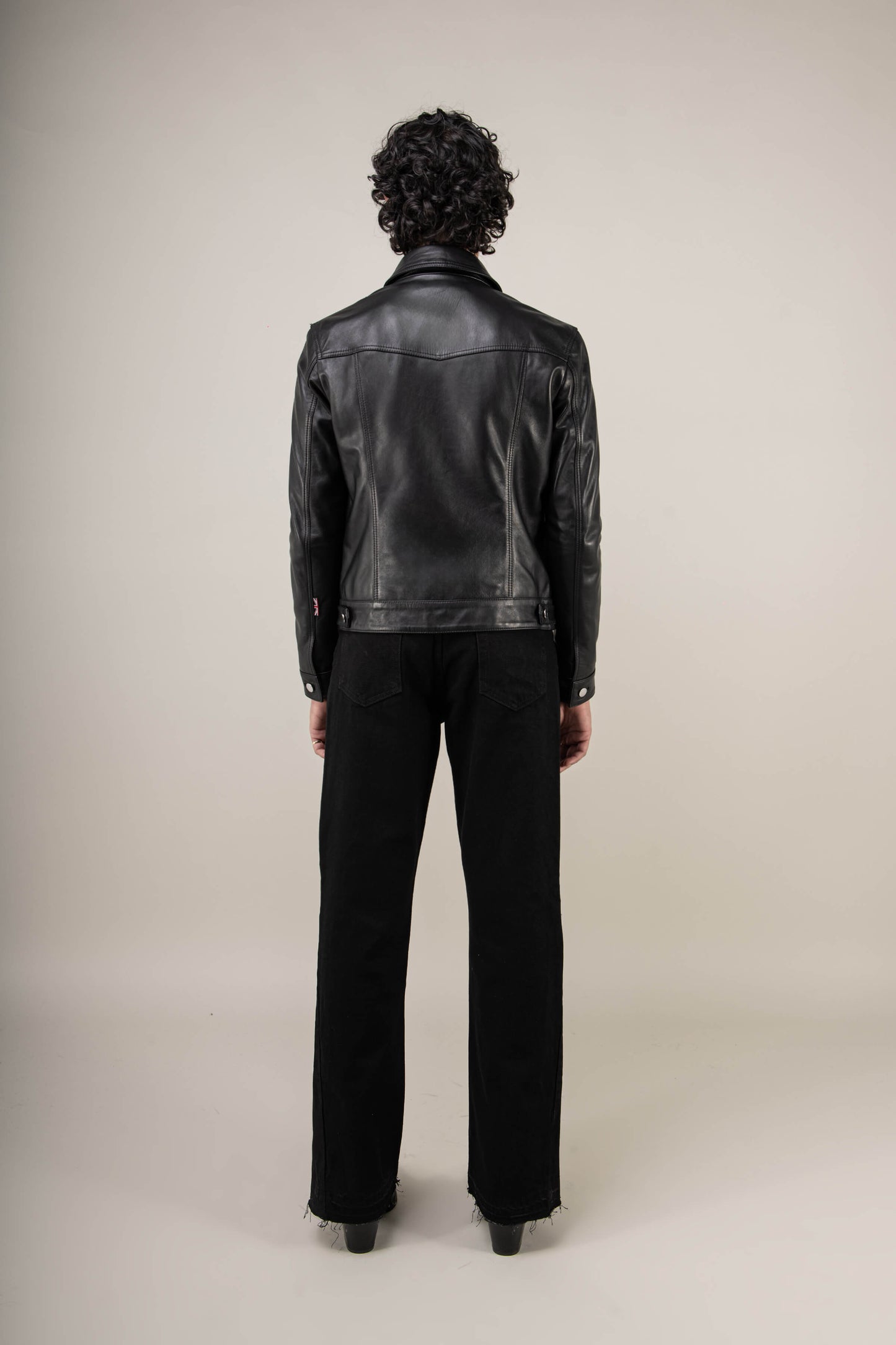 Leather Trucker Jacket Tall