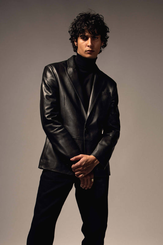 Leather Blazer