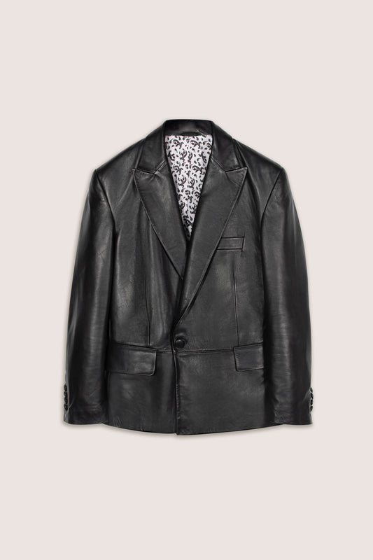 Oversized Leather Blazer (Man)