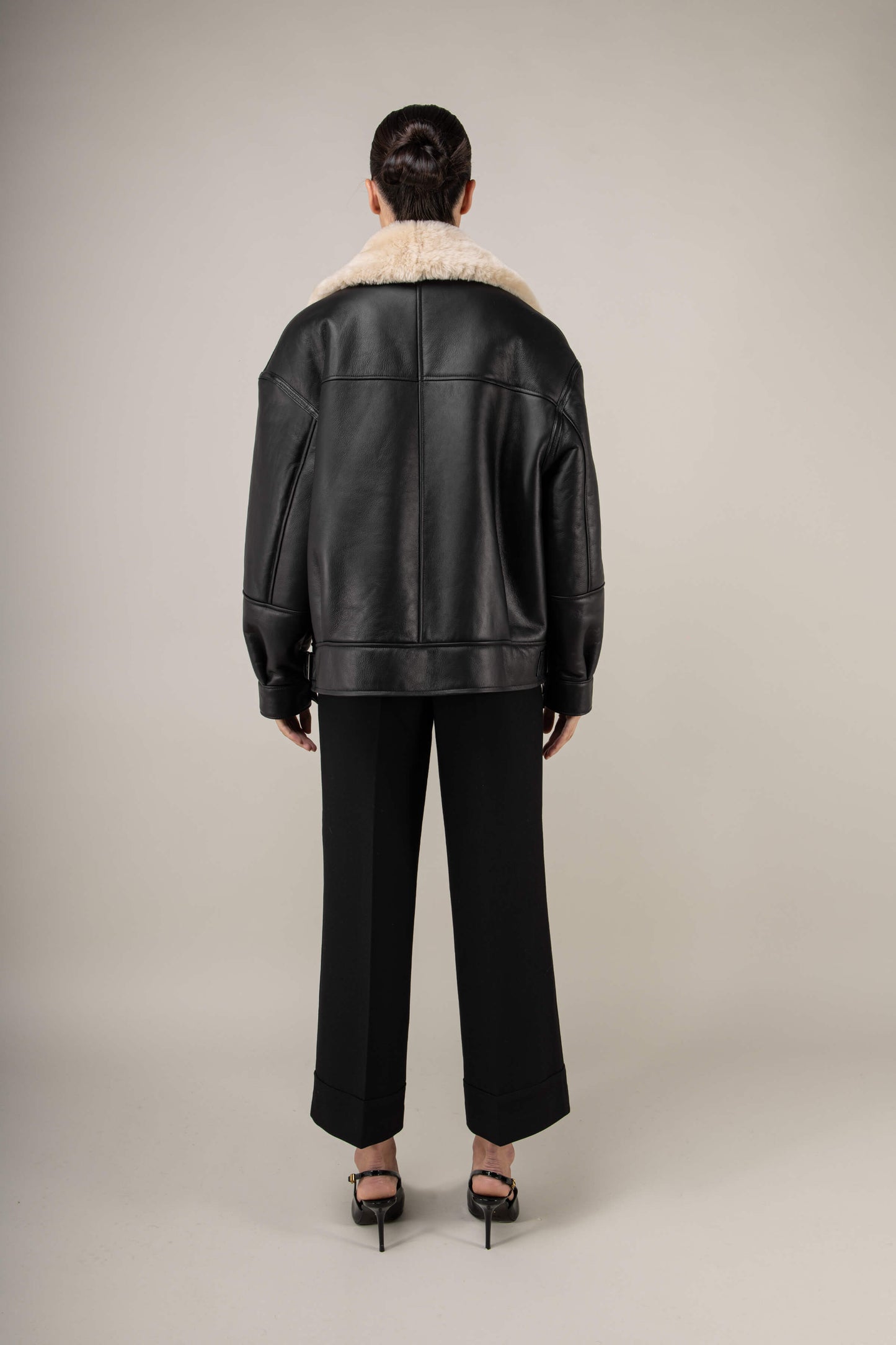 Valor Shearling Aviator Jacket (Woman)