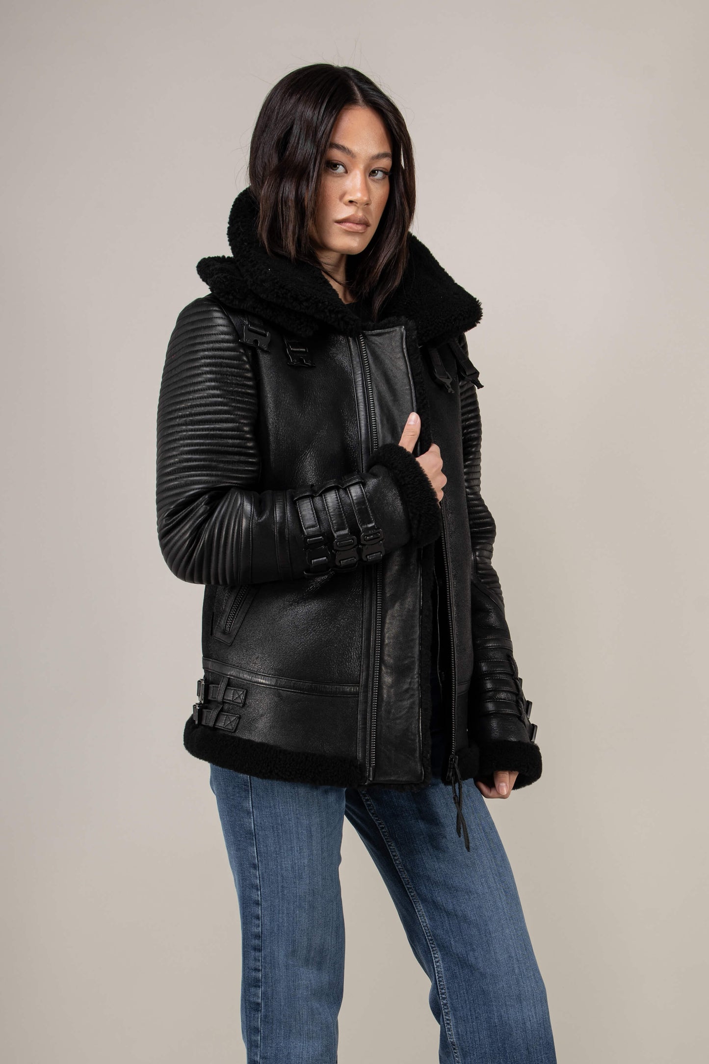 Warrior 3.0 Shearling Jacket (Woman)