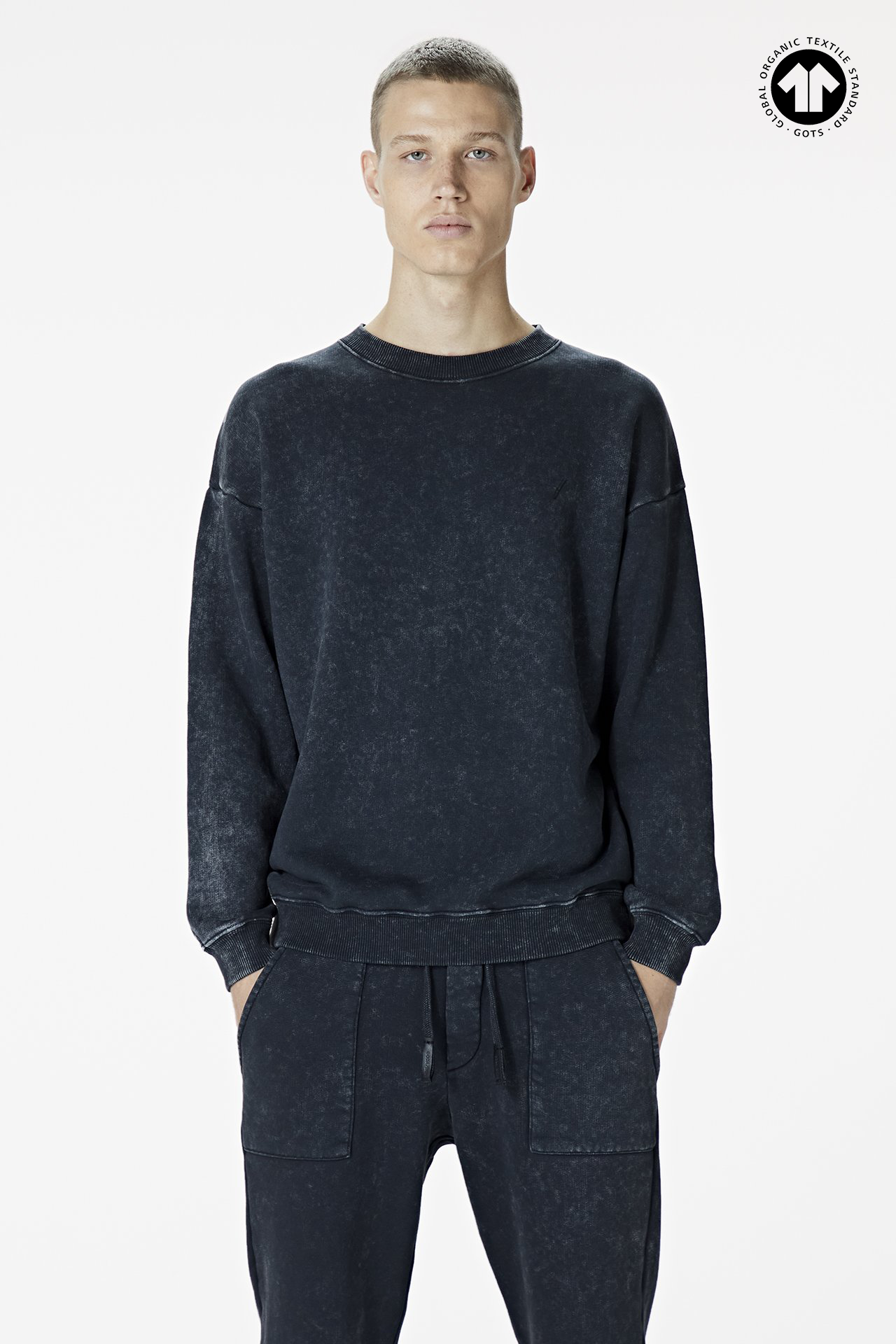 Men s 530 Washed Black Sweatshirt BODA SKINS